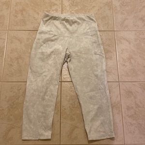 Grey and white yoga pants. Size S